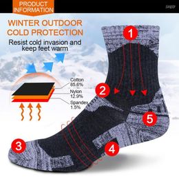 Sports Socks Outdoor Skiing Winter Ski Snowboard Mountaineering Thicken Warmth Moisture Riding Wicking Terry Unisex