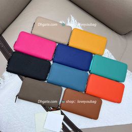 Designer Purse Espom woman Wallets Whole cowskin Card holders Bags fashion Genuine leather Long wallet For lady Come With Box 506 Litchi grain