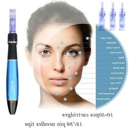 DrPen A1-W Wireless Derma Pen Auto Microneedle System Adjustable Needle Lengths 025mm-30mm 5 Speed Electric Dermapen Cajes