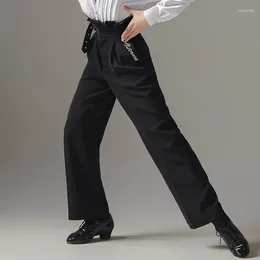 Stage Wear Latin Dance Pants For Boys High Waisted Straight Leg Chacha Rumba Tango Practice Clothes Children DQS13734