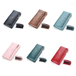 Wallets 2023 PU Leather S Long Wallet Card Holder Business Gift Change Pocket For Women Coin Purse Money Bag