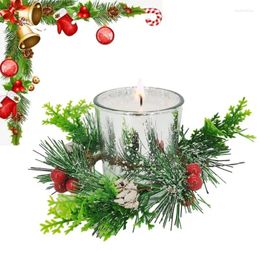 Candle Holders Christmas Votive Glass Home Decor Red Berries Create A Mood For Bedroom Fireplace