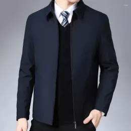 Men's Jackets Fashion Business Casual Jacket Solid Color Zipper Coats For Male Spring Autumn Office Outerwear Arrivals Size M-4XL