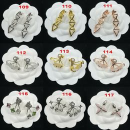Crystal Letter Pearl Dangle Chandelier tassels Earrings Woman Ear Studs Earring Fashion Styling Classic Products Designer Jewerlry Accessories ZUHE 15
