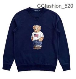 Polo Men's Hoodies Sweatshirts 2023 Year Europe and America New Autumn and Winter Long Sleeve Casual Cotton Large Print Fashion Bear Sweatshirt Wholesale S-2xl U9QO