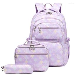 School Bags XZAN Backpack For Teenagers Girls Kids Student Waterproof Children Bag With Pencil Case Lunch