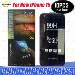 99H Premiun Tempered Glass Phone Screen Protector For iPhone 15 Plus 14 13 12 11 Pro Max Xr Xs 6 7 8 Plus Samsung A03 A13 A23 A33 A53 A73