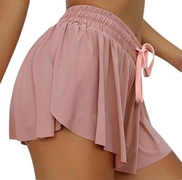 Running Shorts 2021 Plus Size Women Casual Sports Skirt 2 In 1 Quick Dry Elastic High Waist Breathable Tennis Gym Yoga2190516