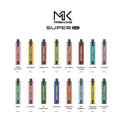 Original Maskking Super CC 2500 Puffs Disposable E cigarettes Vape Pen starter kit 8.5ml Pod 1500mah Battery china Authentic wholesale vapers desechables puff