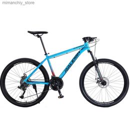 Bikes 24/26/27.5/29 Inch Bicycle Mountain Bike Variable Speed Shock Absorber Hard Frame Aluminium Alloy Spring Fork Double Disc Brake Q231030