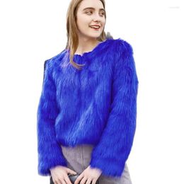 Women's Fur European And American Fashion Autumn &Winter Clothes Short Furry Coats Ladies Faux Coat