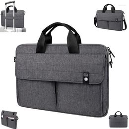 Briefcases Portable Laptop Bag 13.3" 14" 15.6" Travel Carrying Case Handbag Waterproof Notebook Messenger Shoulder Pack