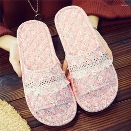 Slippers Machine Washable Silent Home Pure Cotton For Men And Women Wooden Flooring Couples Soft Cloth Bottom