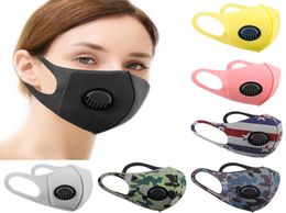 Cotton mask 3d ic Star printing sponge with breathing valve dust and sun protection against pollen Protective masks7231907