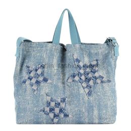 Shoulder Bags Women's Fashion Bag Large Capacity Casual Handbag Shoulder Straps Star Denim Handbag Workcatlin_fashion_bags