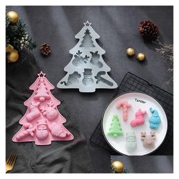 Baking Moulds Christmas Magic Sile Cake Mould Shaped Like A Tree Drop Delivery Home Garden Kitchen Dining Bar Bakeware Dhgxm