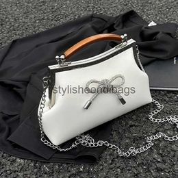 Shoulder Bags Totes Diamond Knot Handbag Luxury Women's Shoulder Bag Party 2023 New Women's Bagstylisheendibags