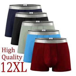 Underpants 3PCS Mesh Hole 12XL Men Underwear Man Underwear Sexy Boxer Shorts Men Boxer Men Panties Boxers for Men Boxer Homme Man Boxer 231030