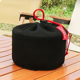 Camp Furniture Outdoor Set Pot Storage Bag Kit Camping Cooker Stove Tableware Anti collision Thickening Protective Supplies Mesh Pouch 231030