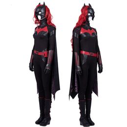 Cosplay Adult Women Halloween Bat Woman Kate Cosplay Kane Costume Outfit Party Full Props Suit