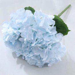 Decorative Flowers 58cm Artificial Silk Hydrangea Bouque For Home Party Wedding Living Room Table Decoration Accessories