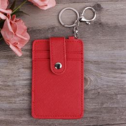 Card Holders Portable Holder Bus Cards Cover For Case Office Work Keychain Keyring To