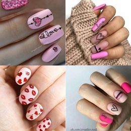 Valentine's Day Nail Stamping Plates Rose Flower Love Nail Art Plate Stainless Steel Nail Design Stencil Tools Nail ArtNail Templates nail art tools