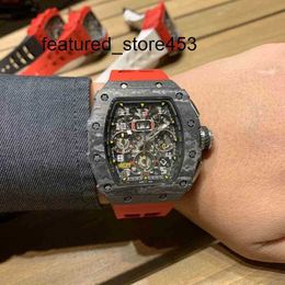 Movement watch high Wristwatch Business Leisure Rm11-03 Fully Automatic Mechanical Watch Black Carbon Fiber Tape Fashion