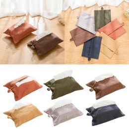 Storage Bags Cotton Linen Tissue Box Paper Towel Holder Desktop Decoration Supplies