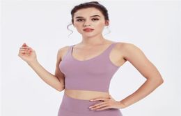 Vansydical Workout Fitness Bras Crop Top Women Vest Types Sexy Uneck Gym Yoga Racerback Padded Jogger Tanks Athletic Brassiere4782758