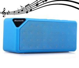 2021 new popular Promotion X3 square Bluetooth wireless speaker Radio FM TF USB sound box with Mic enceinte bluetooth portable6686651