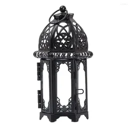 Candle Holders Wrought Iron Glass Holder Hanging Lantern Great For Patio