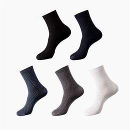 Fashion Bamboo Finer Socks Men Long Crew Socks Casual Business Happy Man Breathable Calcetines Meias292i