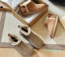 Designer Australien Marke Designer Stiefel Luxus Winter Flache Schuhe Schaffell Shearling Plattform Pelz Slides Klassische Männer Australian Tasman Stiefel Größe