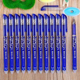 48pcs/box Erasable Gel Pen Set 0.5mm Blue Black Ink School Supplies Pens Student Writing Exam Stationery Office Signature