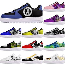 DIY shoes winter black lovely autumn mens Leisure shoes one for men women platform casual sneakers Classic clean cartoon graffiti trainers sports 59391