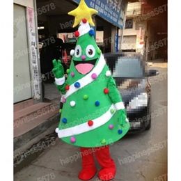 Performance Christmas Tree Mascot Costumes Holiday Celebration Cartoon Character Outfit Suit Carnival Adults Size Halloween Christmas Fancy Party Dress