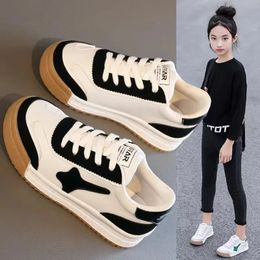 Boots Children Board Shoes Kids Spring Autumn Girls Soft Soled Sports Boys Antiskid White Sneakers 231027