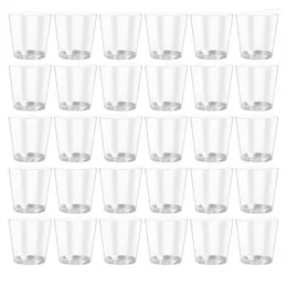 Disposable Cups Straws 100 Pcs S Glass Coffee Go Cover Portable Beverage Container Clear Water Drinking