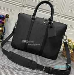 Bag Designer Briefcase Laptop Tote Bag Men's Black Business Tote Shoulder