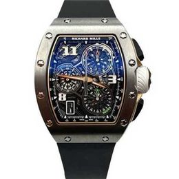 Richarmill Watch Swiss Automatic Mechanical Wrist Watches Mens Series Lifestyle In-house Chronograph Titanium Rm72- WN-G68U