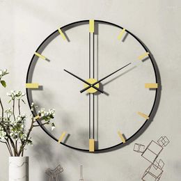 Table Clocks Minimalist Light Luxury Creative Wall Clock Nordic Living Room Personalised Watch Decorative Big