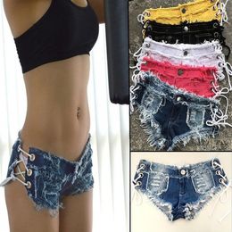 Women Sexy Shorts Denim Jeans Fashion Trendy Pants Low Waist Super Mini Short Pant Many Colours S-L245J