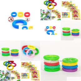 Pest Control Mosquito Repellent Bracelets Hand Wrist Band Telephone Ring Chain Anti-Mosquito Bracelet Drop Delivery Home Garden Househ Dhbta