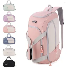 Outdoor Bags Gym Bag With Shoe Compartment Women Sports Fitness Handbag Fashion Pink Short Distance Travel Big Capacity Shoulder Luggage