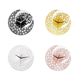 Wall Clocks Muslim Ramadan Silent Round 12inch Clock Decorative With Arabic Numbers