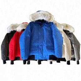2023canada Designers Mens Down Jackets Veste Homme Womens Winter Puffer Big Fur Hoody Apparel Letters Printed Outwears goode jacket