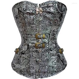 Bustiers & Corsets Gothic Corset Women Sexy Underbust Waist Trainer And Leather Slim Dress