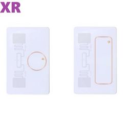 1000Pcs Blank RFID Card White Dual Chip Cards UHF+HF UHF+LF HF+LF Passive Card For Access Control Accept OEM Printing