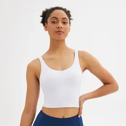 Yoga Outfit Sport Women Backless Crop Top Bra Solid Sexy Clothes For Fitness Workout Running Gym Wear Push Up